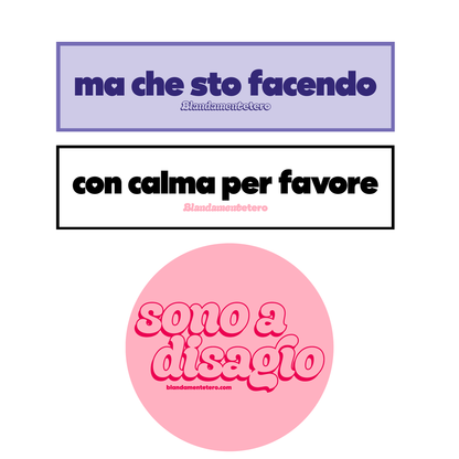 Blandamentetero | Set Adesivi  #1